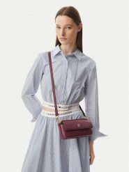 Tommy Hilfiger Torebka Th Icon Camera Bag AW0AW18721 Bordowy. Czerwone torebki do ręki damskie Tommy Hilfiger, bez wzorów, ze skóry, bez dodatków. Za 489.99 zł.