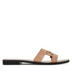 Klapki KARL LAGERFELD. Czerwone klapki damskie KARL LAGERFELD, bez wzorów, bez obcasa. Za 249.99 zł.