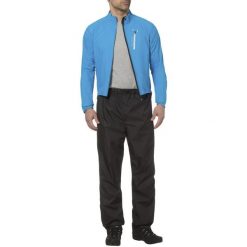 Spodnie przeciwdeszczowe VAUDE Fluid II. Czarne spodnie sportowe męskie Vaude, l, bez wzorów, z gumy, na fitness i siłownię. Za 428.65 zł.