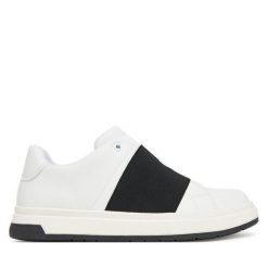 Sneakersy Calvin Klein. Białe trampki i tenisówki chłopięce Calvin Klein, bez wzorów, bez zapięcia. Za 309.99 zł.