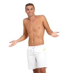 Spodenki szorty męskie krótkie plażowe Arena File Beach. Białe kąpielówki męskie Arena, m, bez wzorów, krótkie, do pływania. Za 101.98 zł.