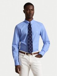 Polo Ralph Lauren Koszula 710929348502 Niebieski Regular Fit. Niebieskie koszule męskie Polo Ralph Lauren, m, bez wzorów, z bawełny, biznesowe, bez kołnierzyka, bez ramiączek. Za 639.99 zł.