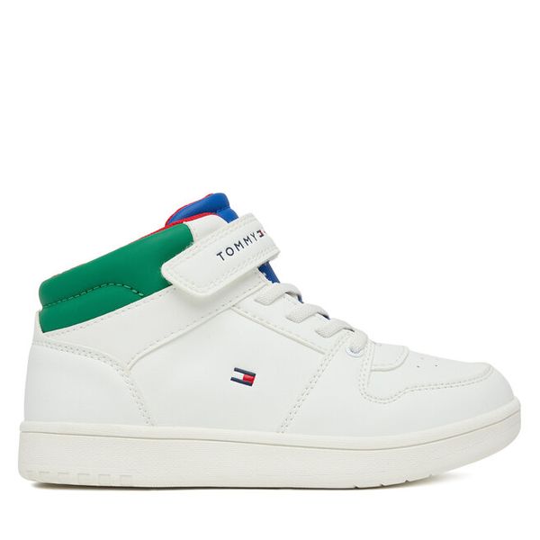 Sneakersy Tommy Hilfiger. Białe trampki i tenisówki chłopięce Tommy Hilfiger, bez wzorów, bez zapięcia. Za 236.99 zł.