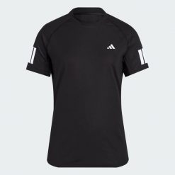 Koszulka Club 3-Stripes Tennis CLIMACOOL. Czarne koszulki sportowe damskie Adidas, xl, bez wzorów, bez kołnierzyka, bez ramiączek, tenisowe, climacool (adidas). Za 179.00 zł.