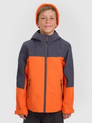 4F Kurtka przejściowa 3w1 membrana 5000 chłopięca - pomarańczowa 164 (13-14 lat). Brązowe kurtki i płaszcze dla chłopców 4f, bez wzorów, z materiału, bez kaptura. Za 349.99 zł.