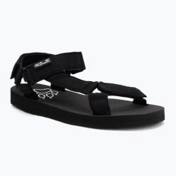 Sandały męskie Jack Wolfskin Taiga. Czarne sandały męskie Jack Wolfskin, z gumy, bez zapięcia. Za 279.99 zł.