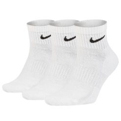 Męskie Lekkie Skarpetki Na Co Dzień (zestaw 3 Sztuk). Białe skarpety męskie Nike, bez wzorów, z bawełny. Za 69.00 zł.