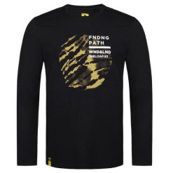 LOAP Aldar męska koszulka z długim rękawem, czarna, XL. Brązowe bluzki z długim rękawem męskie MEN'S HEALTH, m, bez wzorów, z bawełny, bez kołnierzyka. Za 182.99 zł.