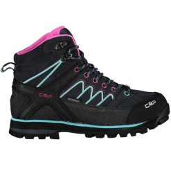 Buty trekkingowe damskie CMP Moon Mid WP. Czerwone obuwie sportowe damskie CMP, bez wzorów, trekkingowe. Za 857.93 zł.