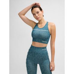 Bezszwowy biustonosz dla kobiet Hummel MT Drops. Niebieskie biustonosze Hummel, bez wzorów. Za 161.50 zł.