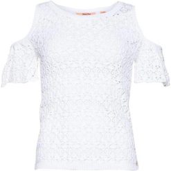 Koszulka turystyczna damska SuperDry Little Bay Cold Shoulder Knit. Białe koszulki sportowe damskie Superdry., s, bez wzorów, z bawełny, bez kołnierzyka, bez ramiączek. Za 134.00 zł.