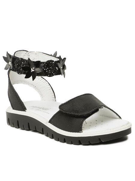 Primigi Sandały 3886311 M Czarny. Czarne sandały dziewczęce Primigi, ze skóry, bez zapięcia. Za 249.99 zł.