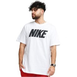 Koszulka Męska Nike M Nsw Tee Nike Block1 Fs T-shirt. Białe t-shirty męskie Nike, m, bez wzorów, wizytowe, bez kołnierzyka. Za 118.80 zł.