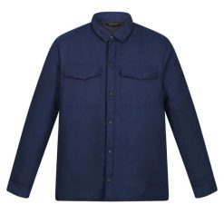 Męska Koszula Ocieplana Gawayne. Niebieskie koszule męskie Regatta, m, bez wzorów, bez kołnierzyka, bez ramiączek, trekkingowe. Za 125.99 zł.