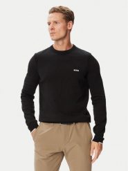 BOSS Bluza Ever-X CN 50556145 Czarny Regular Fit. Czarne bluzy męskie Boss, m, bez wzorów, z bawełny, bez kaptura. Za 599.99 zł.