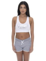 Leone Basic Damska Koszulka Sportowa. Niebieskie koszulki sportowe damskie LEONE 1947 APPAREL, s, bez wzorów, bez kołnierzyka, bez ramiączek, na fitness i siłownię. Za 42.06 zł.