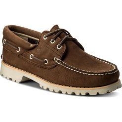 Mokasyny TIMBERLAND - Chilmark 3 Eye Hand A1QVW Brn. Brązowe mokasyny męskie Timberland, ze skóry. W wyprzedaży za 379.00 zł.