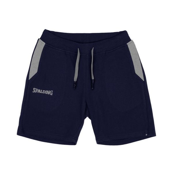 Szorty damskie Spalding Flow. Niebieskie szorty sportowe damskie Spalding, l, bez wzorów, z materiału, eleganckie, na fitness i siłownię. Za 235.00 zł.