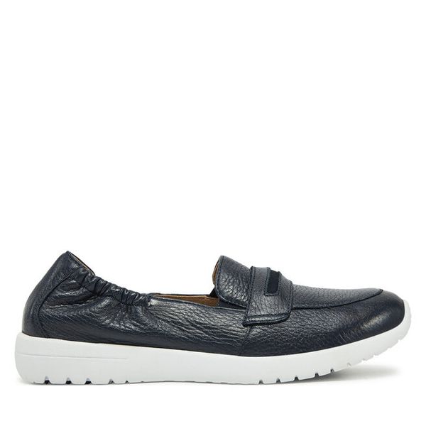 Półbuty Caprice. Niebieskie półbuty damskie Caprice, bez wzorów, bez obcasa, na płaskiej podeszwie, bez zapięcia. Za 269.99 zł.