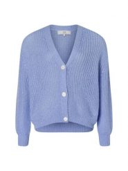 IPURI kardigan z zawartością wełny i moheru Kobiety Sztuczne włókno niebieski, XL/XXL. Niebieskie kardigany damskie IPURI, xl, bez wzorów, z wełny. Za 349.95 zł.