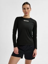Damska koszulka z długim rękawem Hummel TE Tola. Czarne koszulki sportowe damskie Hummel, xs, bez wzorów, z materiału, bez kołnierzyka, bez ramiączek, na fitness i siłownię. Za 121.00 zł.