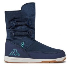 Śniegowce Kappa. Niebieskie śniegowce dziewczęce Kappa, bez zapięcia. Za 169.99 zł.