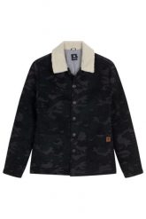 Kurtka przejściowa męska Faguo Lorge Wool. Szare kurtki męskie Faguo, na jesień, l, z aplikacjami, z materiału, bez kaptura. Za 335.49 zł.