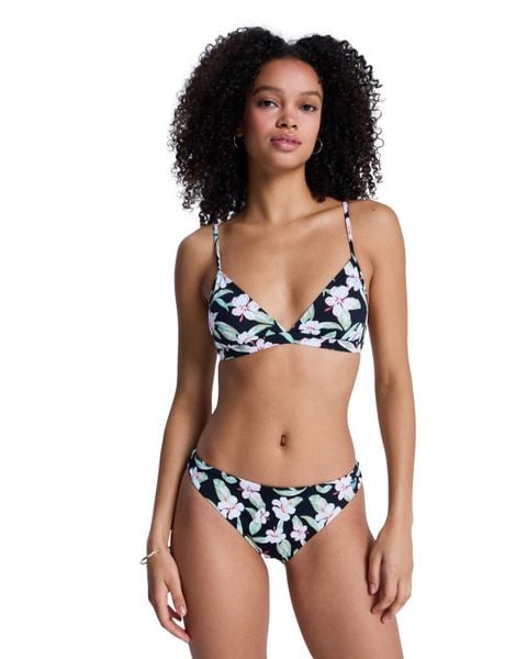 Zestaw trójkątny bikini dla Kobiety PRINTED ESSENTIALS Czarny. Czarne bikini damskie Roxy, xl, bez wzorów. Za 259.99 zł.