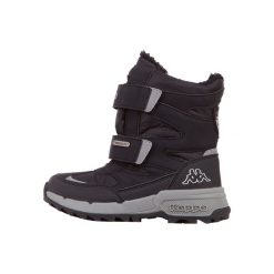 Buty zimowe chłopięce, Kappa Cekis Tex K. Czarne buty zimowe chłopięce Kappa, bez wzorów, bez zapięcia. Za 139.99 zł.