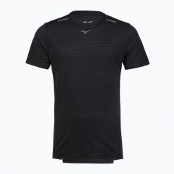Koszulka do biegania męska Mizuno Tech Light Tee. Czarne koszulki sportowe męskie Mizuno, m, bez wzorów, z materiału, bez kołnierzyka, bez ramiączek, do biegania. Za 209.99 zł.