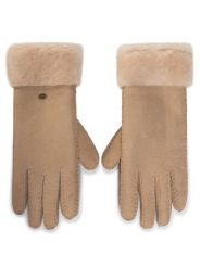 EMU Australia Rękawiczki Apollo Bay Gloves Beżowy. Brązowe czapki i kapelusze damskie Emu Australia, bez wzorów, ze skóry. Za 514.99 zł.