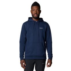 Bluza dresowa sportowa męska Meridian Creek Hoodie. Niebieskie bluzy sportowe męskie Columbia, m, bez wzorów, z bawełny, bez kaptura. Za 249.99 zł.