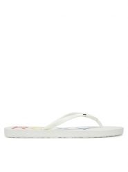 Roxy Japonki ARJL100876 Biały. Białe klapki damskie Roxy, bez wzorów, z tworzywa sztucznego, bez obcasa. Za 49.99 zł.
