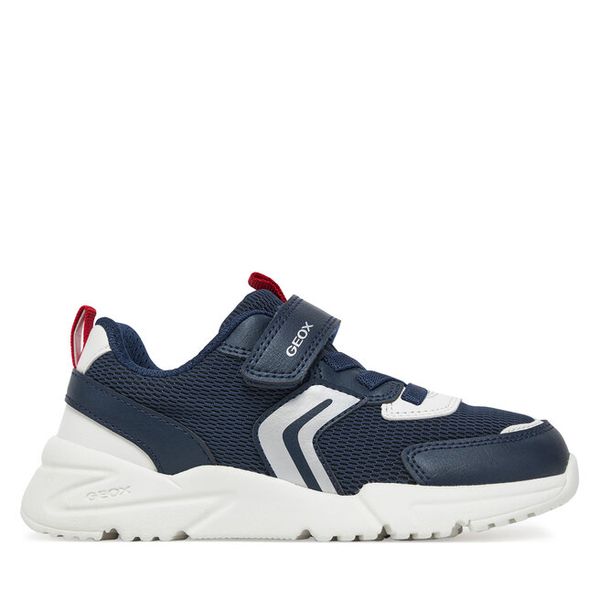 Sneakersy Geox. Niebieskie trampki i tenisówki chłopięce Geox, bez wzorów, bez zapięcia. Za 139.99 zł.