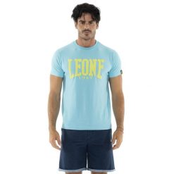 Koszulka męska z krótkim rękawem Summer Vibes. Niebieskie buty sportowe męskie LEONE 1947 APPAREL, z bawełny, bez zapięcia, na fitness i siłownię. W wyprzedaży za 82.10 zł.