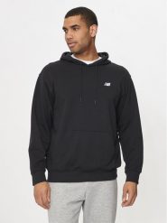 New Balance Bluza Small Logo MT41508 Czarny Regular Fit. Czarne bluzy męskie New Balance, l, bez wzorów, z bawełny, bez kaptura. Za 199.99 zł.