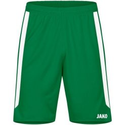 Szorty Jako Power. Zielone szorty sportowe damskie Jako, l, bez wzorów, z materiału, sportowe, do piłki nożnej. Za 165.50 zł.