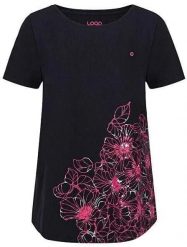 T-shirt damski Loap Abana czarny. Czarne t-shirty damskie ÀLG, s, bez wzorów, z bawełny, bez kołnierzyka. Za 139.99 zł.