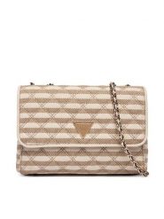 Guess Torebka Giully II HWAG96 73200 Beżowy. Brązowe listonoszki damskie Guess, z aplikacjami, z materiału, bez dodatków. Za 589.99 zł.