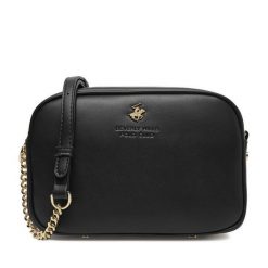 Torebka Beverly Hills Polo Club. Czarne listonoszki damskie Beverly Hills Polo Club, bez wzorów, bez dodatków. Za 159.99 zł.