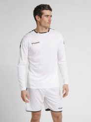 Hummel koszulka męska z długim rękawem hml Authentic Poly Jersey. Białe koszulki sportowe męskie Hummel, l, bez wzorów, z jersey, bez kołnierzyka, bez ramiączek, do biegania. Za 66.00 zł.