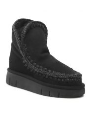 Mou Śniegowce Eskimo 18 FW531002A Czarny. Czarne kozaki damskie Mou, ze skóry. Za 1,079.00 zł.