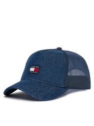 Tommy Jeans Czapka z daszkiem Tjm Hertiage Denim Trucker AM0AM14205 Niebieski. Niebieskie rękawiczki męskie Tommy Jeans, bez wzorów, z bawełny. Za 169.99 zł.