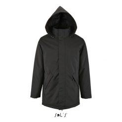 Parka Sol's Robyn. Czarne parki męskie SOL'S, na zimę, m, bez wzorów, z materiału, bez kaptura. Za 323.50 zł.