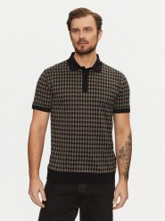 KARL LAGERFELD Polo 745084 551202 Czarny Regular Fit. Czarne koszulki polo męskie KARL LAGERFELD, m, bez wzorów, z bawełny, bez ramiączek. Za 649.99 zł.