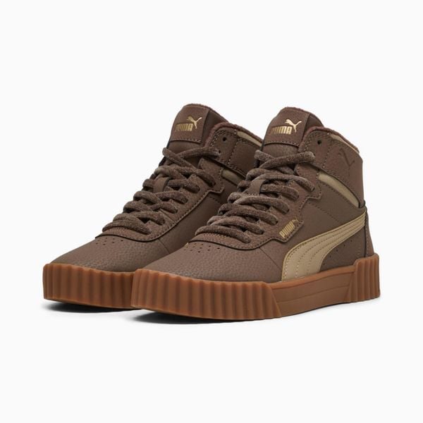 Puma Buty Carina 3.0 Mid Wtr 40264301. Brązowe obuwie sportowe damskie Puma, bez wzorów, z syntetyku. Za 254.99 zł.