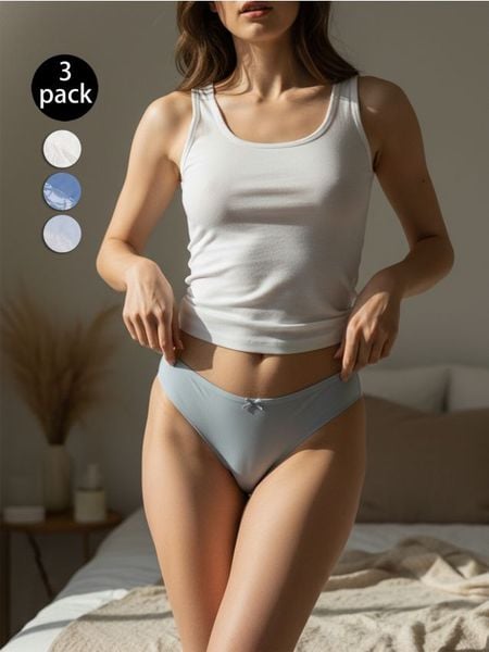 Majtki figi z ozdobną koronką 3 pack - wielobarwny. Figi damskie Sinsay, l, bez wzorów, z koronki. W wyprzedaży za 17.99 zł.