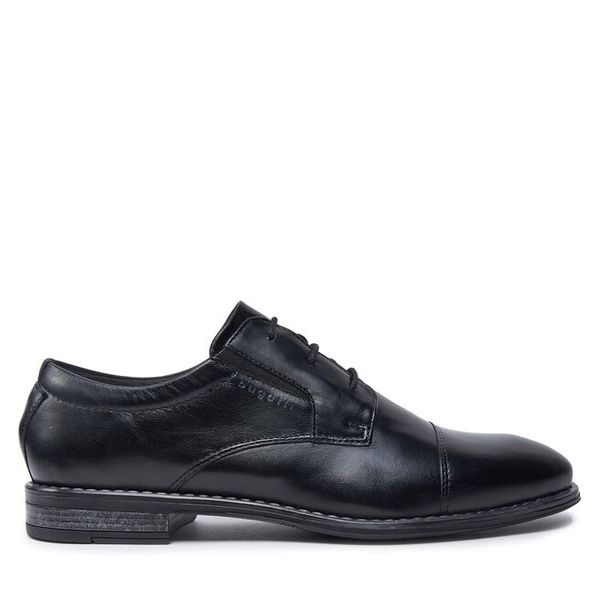 Półbuty Bugatti. Czarne eleganckie półbuty Bugatti, wizytowe, bez zapięcia. Za 290.99 zł.
