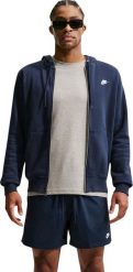 Nike Bluza męska Club BB FZ Hoodie granatowa FN3861 451 XL. Bluzy męskie Nike, m, bez wzorów, bez kaptura. Za 322.91 zł.