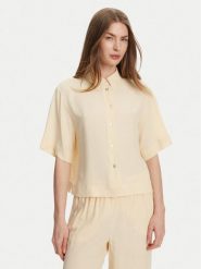 Marella Koszula Ouvert 2513111154 Żółty Regular Fit. Żółte bluzki damskie Marella, bez wzorów, z acetatu, bez kołnierzyka, bez ramiączek. Za 419.99 zł.